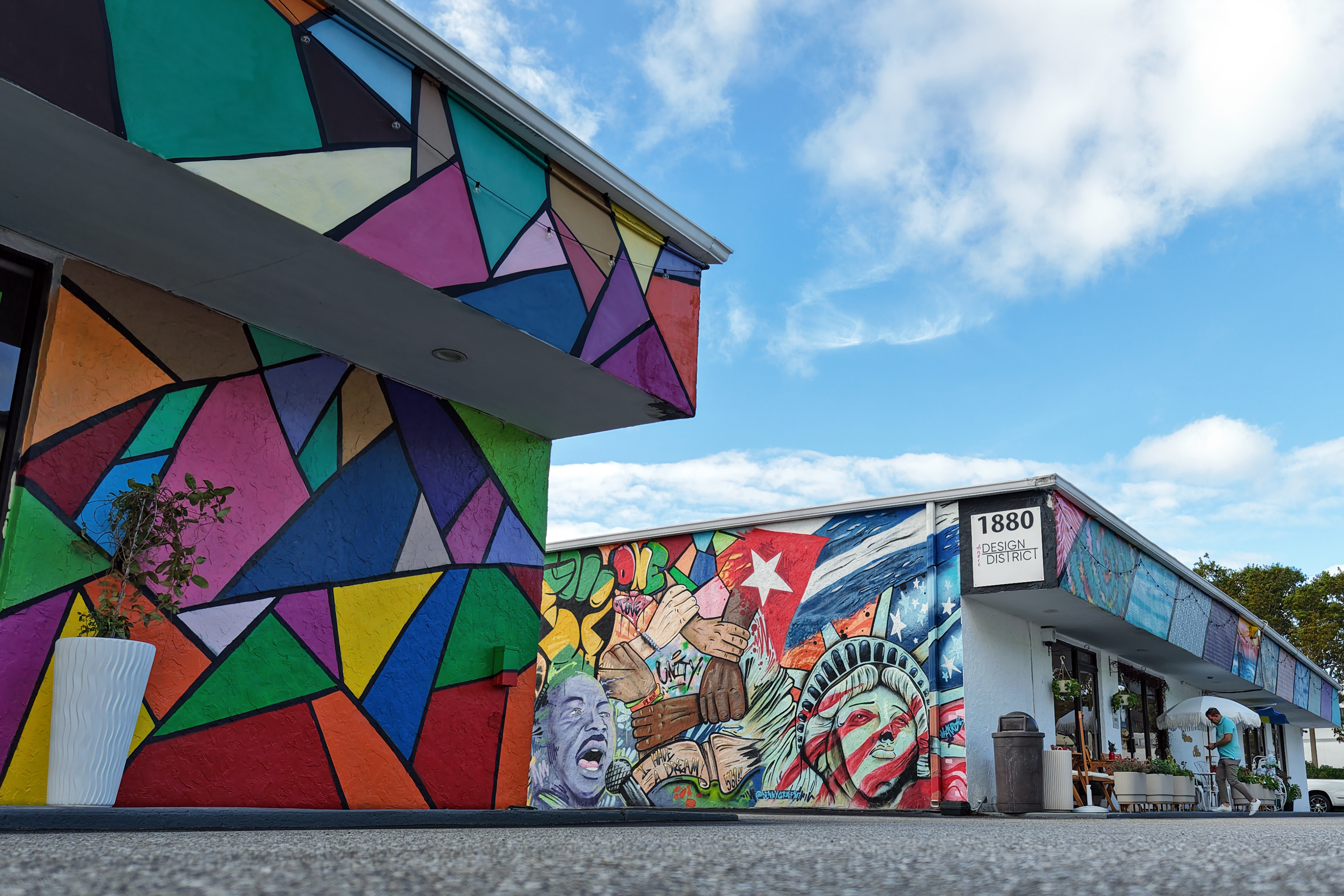 Murals cover the walls at the Andre Design District in Delray Beach on Wednesday, Dec. 17, 2025. (Amy Beth Bennett/South Florida Sun Sentinel)