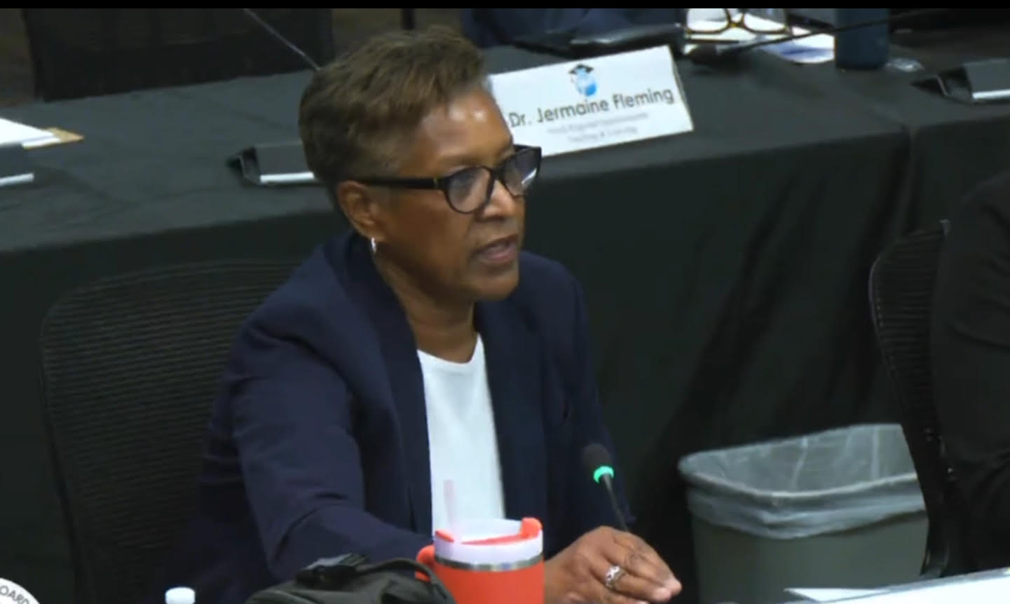 Wanda Paul, chief operating officer for Broward Schools, has submitted her resignation letter. (BECON / Screen grab)